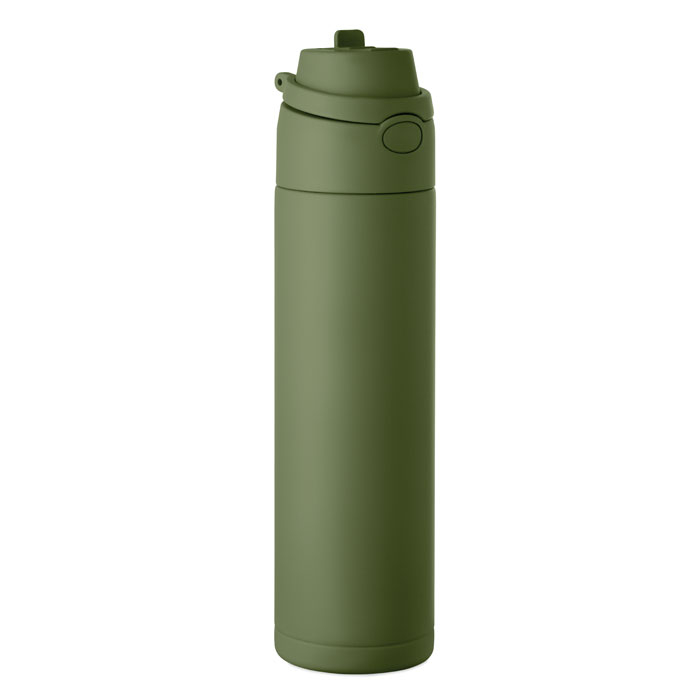 Gourde à personnaliser simple paroi 650 ml Toien One Vert foncé
